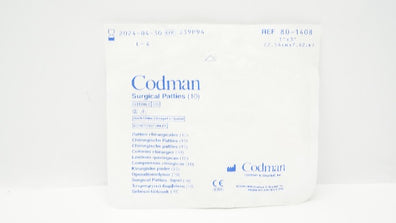 Codman 80-1408 Surgical Patties, 1inch x 3inch (x) - Pack of 10